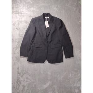Saovere Womens Minimalism Polyester Suit Jacket Black XL NWT Old Money Classic